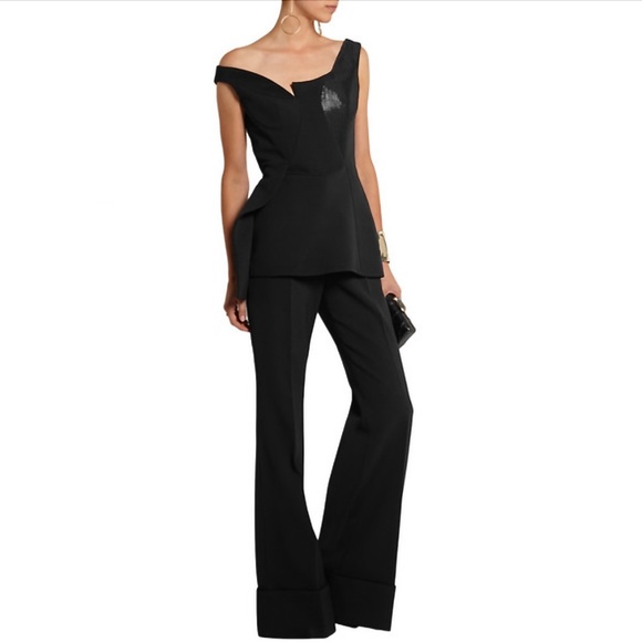 Stella McCartney Dixie Asymmetric Sequined Stretch-Wool and Silk Top - Picture 6 of 15